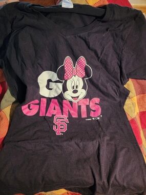 San Francisco Giants Disney Minnie Mouse x Giants Large Black T-Shirt
